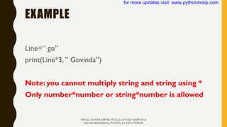 00012.PYTHON - STRING MANIPULATION SLIDES | PDF