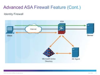 © 2013 Cisco and/or its affiliates. All rights reserved. Cisco Public 10
Identity Firewall
 