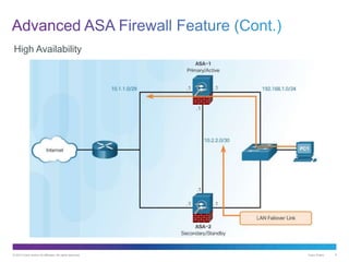 © 2013 Cisco and/or its affiliates. All rights reserved. Cisco Public 9
High Availability
 