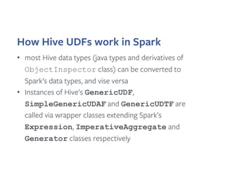 Supporting Over a Thousand Custom Hive User Defined Functions | PDF