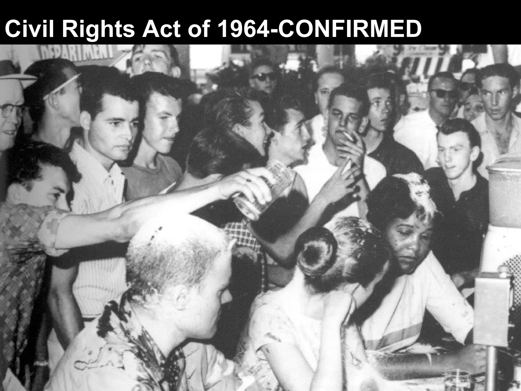 Civil Rights Act of 1964-CONFIRMED 