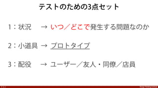 Design Thinking Institute問題定義
インサイト？
Insights don t have to be
unmistakably correct; they have
to be thought-provoking
「インサイトは絶対に正しいもの
である必要はないが、思考を刺激
するものでなければならない。」
Luke Williams,
Professor of Marketing, NYU Stern
Photo: http://www.core77.com/posts/21629/ixda-interaction12-preview-a-conversation-with-luke-williams-21629
 