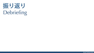 Design Thinking Institute創造
イノベーションの
可能性を広げる
生成と評価を分ける
Step3：創造
創造
 