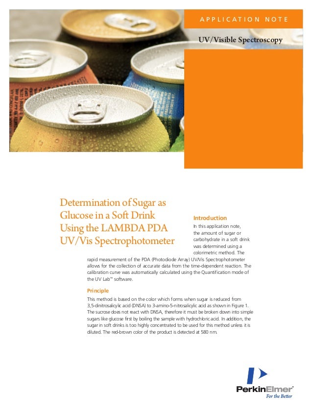 using spectrophotometer test blood glucose Drink as Glucose a Determination Soft of in Sugar using spectrophotometer test blood glucose Drink as Glucose a Determination Soft of in Sugar