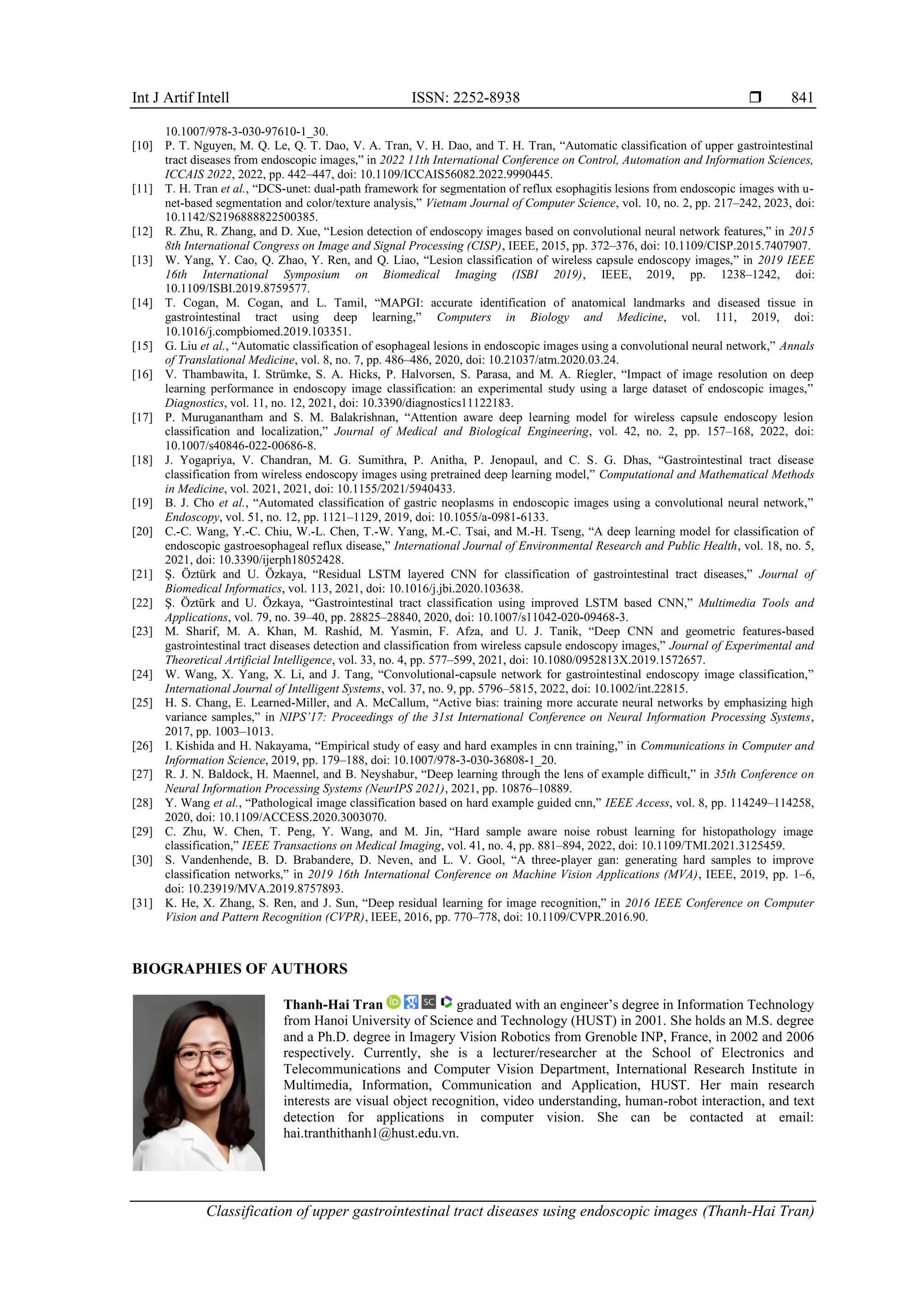 Classification of upper gastrointestinal tract diseases using ...