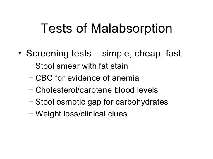 01.27.12 Malabsorption of Nutrients