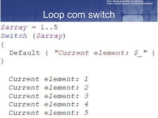 Loop com switch 