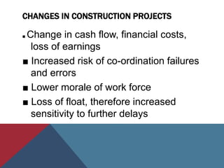 Construction Changes Delta Example 013 changes in construction projects | PPTX