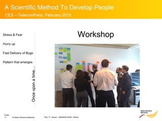 Stress & Fear Hurry up Fast Delivery of Bugs Pattern that emerges Workshop File #: 10737002  Once upon a time… 