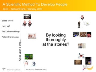 By looking thoroughly at the stories? Stress & Fear Hurry Up! Fast Delivery of Bugs Pattern that emerges Once upon a time… 