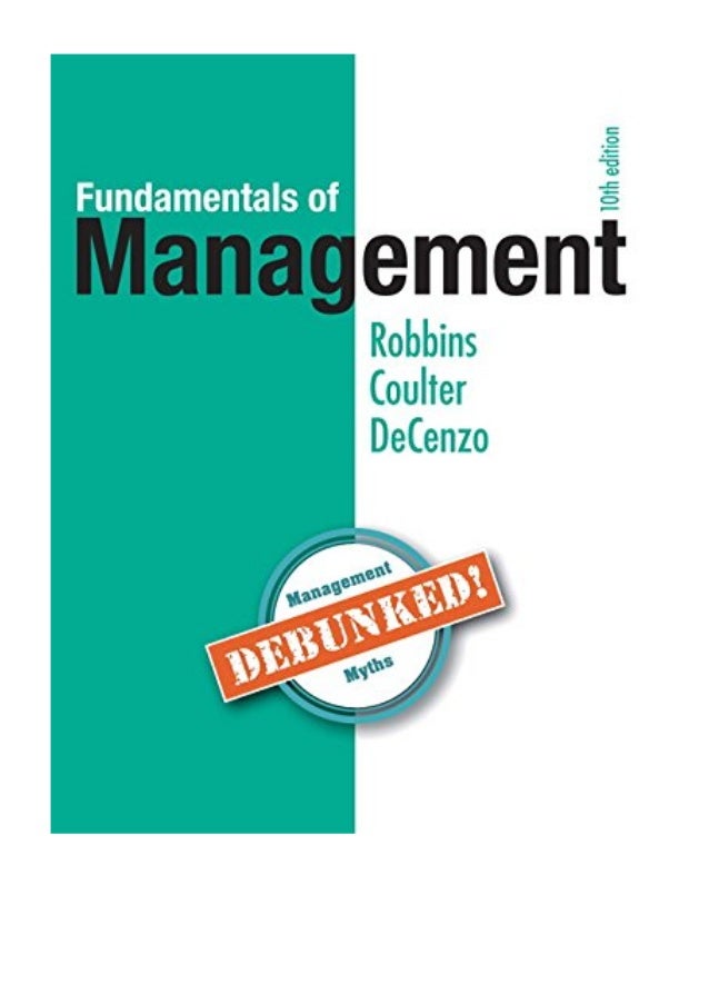 2016 Fundamentals Of Management 10th Edition Pdf Stephen P