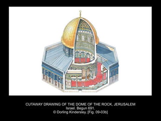 CUTAWAY DRAWING OF THE DOME OF THE ROCK, JERUSALEM
Israel. Begun 691.
© Dorling Kindersley. [Fig. 09-03b]
 