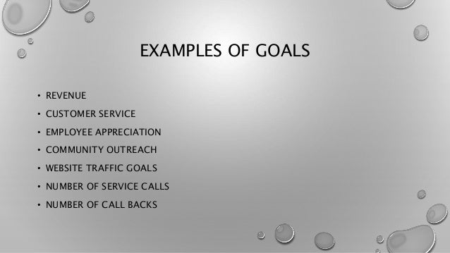 goals in business why are they important examples of customer service goals
