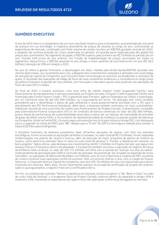 RELEASE DE RESULTADOS 4T22
Página 3 de 38
SUMÁRIO EXECUTIVO
O ano de 2022 marcou o atingimento de um novo resultado histór...