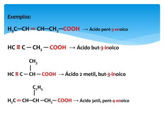 Os ácidos etanodióico obtém-se a partir de um sal de ácido
monocarboxílico:
1ªfase: 2HCOONa NaOOC – COONa + H2(g)
2ªfase: NaOOC – COONa HOOC – COOH + Na2SO4(s)
METÓDO DE OBTENÇÃO do ácido
etanodióico
NaOH
300ºc
Metanoato de sódio Etanodiato de sódio
+ H2SO4(aq)
ácido etanodióico
 