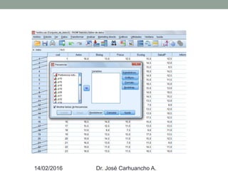 14/02/2016 Dr. José Carhuancho A.
 