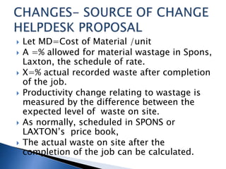 Spons Rates Pdf 014 changes-cost overrun measurement | PPTX