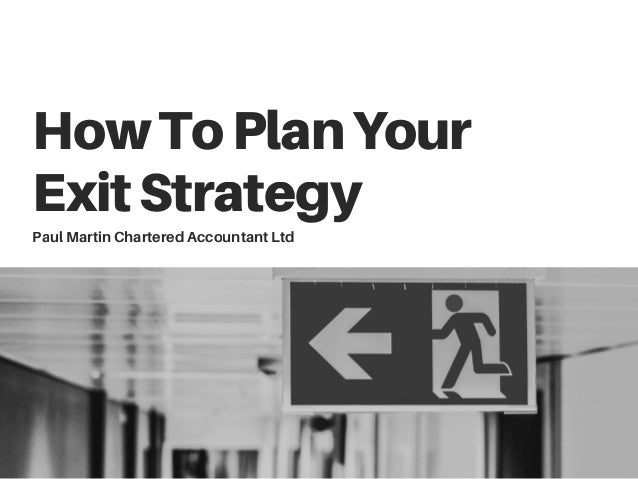 Plan your forex exit strategy