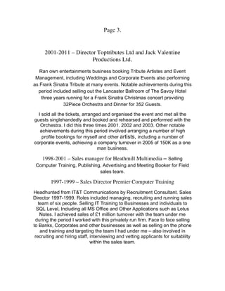Roderick Bourke CURRICULUM VITAE | PDF