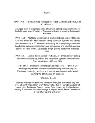 Roderick Bourke CURRICULUM VITAE | PDF