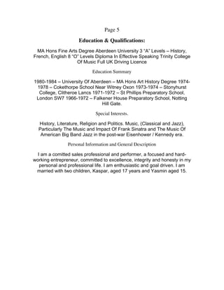 Roderick Bourke CURRICULUM VITAE | PDF