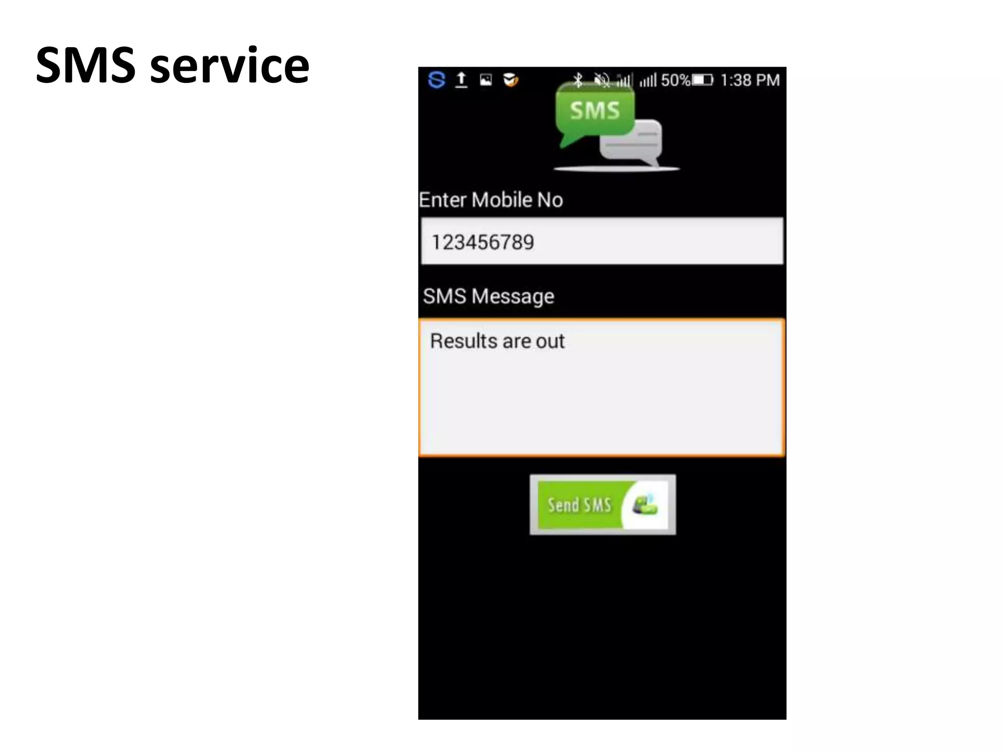 SMS service
 