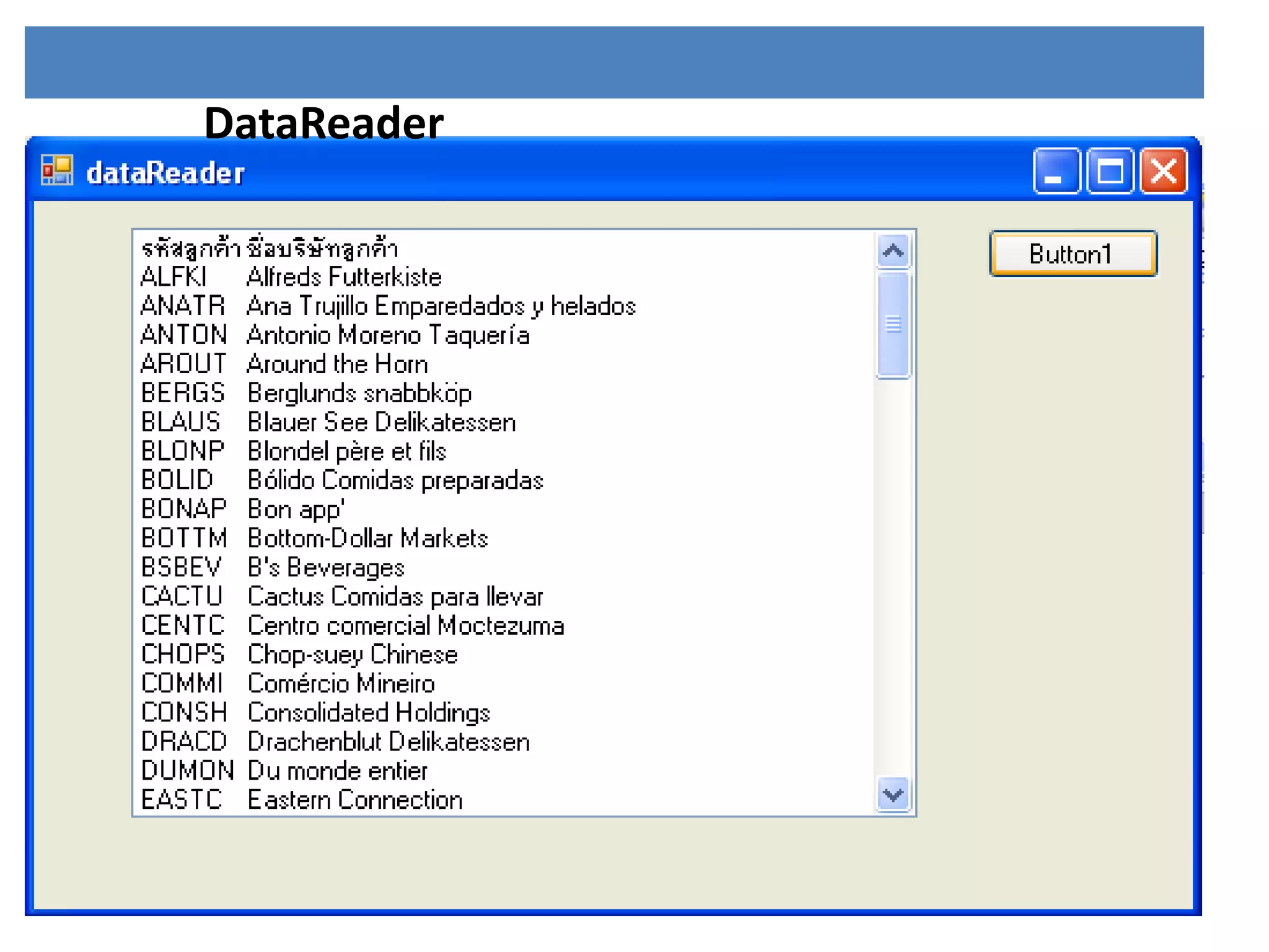DataReader

 