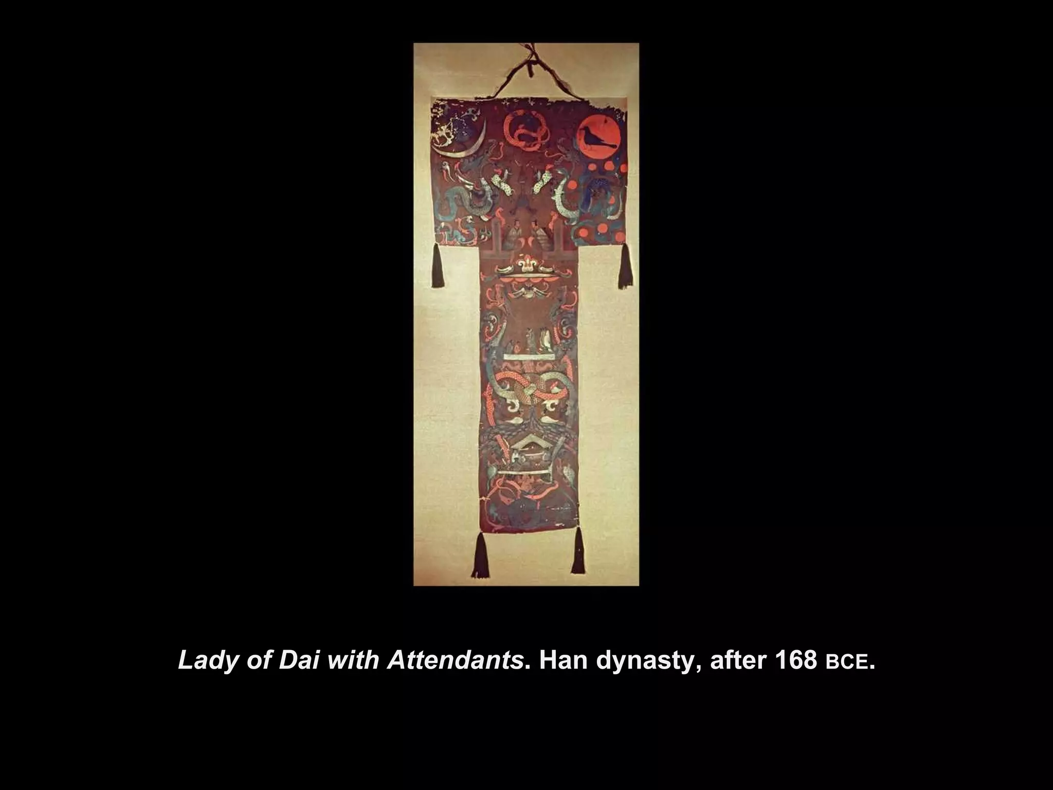 Lady of Dai with Attendants . Han dynasty, after 168  BCE . 