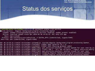 Status dos serviços
 