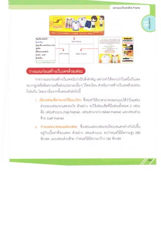 016 ออกแบบเว็บเพจด้วย frame