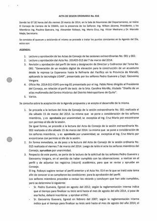 Acta N°016