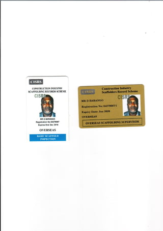 CISRS WALLECT CARD FRONT