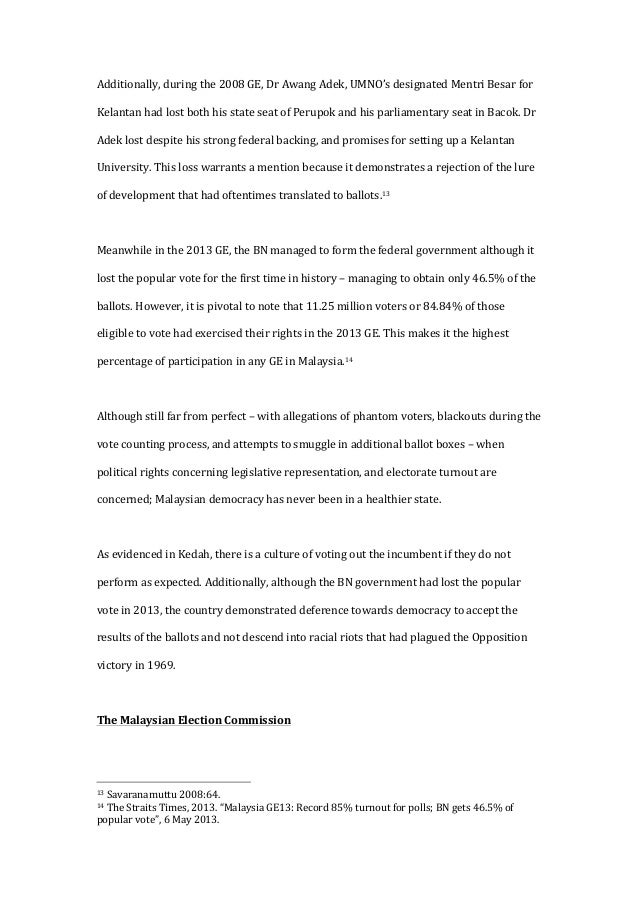 Gpsea Democracy In Malaysia Fact Or Fiction