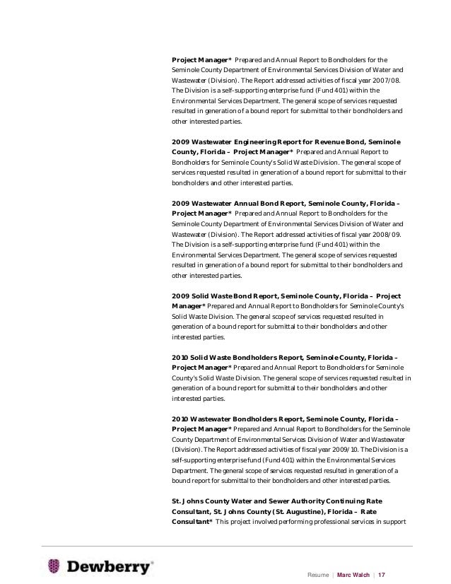 sample resume for environmental services