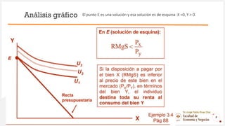 Análisis gráfico
9
Dr. Jorge Pablo Rivas Díaz
El punto E es una solución y esa solución es de esquina: X =0, Y > 0.
 