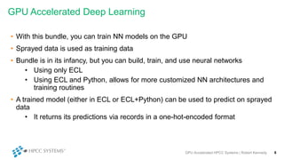 GPU Accelerated Deep Learning
• With this bundle, you can train NN models on the GPU
• Sprayed data is used as training da...