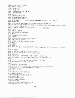 22ACFF1=r :FP2=0| PP3=0
2440 FPA+z/R1^((81-F1)x(1/12)
261C|FV-FPI'rPr(r*1!o
2lt0 0(rRlA_,fil, r )+RArE2
27100(TRta[ri,2)=|€1,
2760oz$='sl*n DiE.. Fate = r*{* 3{*} perc.n!
2810FRll.rrr.6ifE 0z5rTRl AlLrl,O(.rptarLfi, 1),0(TRlALrt|l, ?) !
246! rF (|Fr<=oatr c(iRt[]rx-1,2)>o) cR (NPLJ)=OAD O(lFrArfi_1,2)iO) TfEN
PRjNI'< -<<':GOTo301!
2910 rF NFLJ(1
3!6! ORATE2:€FATE2+IIJ:FETENI
316CFILENA€I I$='FLOIOATA"
1260 rlEN FTLENAv€lls Flt€ qlTFlT ps +3
l:10 F,lFzz=1to TF(pLs
fr60 r,Flrf rsio(zz,! ),0(27,2)izERo
660 FRINIrr€(26)j:ccLoRl5:pRlNr,(N)e! par:netersuf ip)t01 (N/p) ),,,C(oF
rso lF w="N" cF !E='n" llEN GOIO10Aa
r€10 ' FLoT.BAS, :0 n4FE2 , D F 35?0, <CCtg_) <1
:€60 'CIFYRI6{I 19EOJIERTH'EgIA{YTICI -'PORTLAD,
'R
rNtrlpltzATlcfJ < ---<< (1oc 39s)
EOTo14710!lllDfi ell
416D$F!T r1,X(O),K(1),X(2),K(3),K(4),(1s),r((6),(1?),((A),(19)
cs6dssr{*s(K(t) ), €-xT
1:6a tu${*s(?), FE{r{5(12)
.460 Drn Fr0€),EFslr.€),cE(fE,rc)
4560Dnl FXolF),Frtf)
4610DrHFL$(f,F),FFSl|f)
4?10DrI XC(ff)]X9(|f),y0(|f),y9(fF)
 