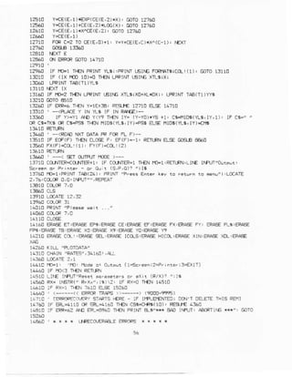 r25ro Y{E(€, r)roe(CE(E,2)xx): @To 1??60
12560 Y{E{E,1)+CE(E,2)*rOG1X),GOTO12?6!
12610 Y{E(E, t)}X^CE(E,z)j GOTor27AO
12?10 FCRC-2 Io CE(E,0)+1:Y=r€E(E,C)*X (c-1)i NEXT
12410 fEfi E
12460 Cf.lERFCRGolO 1d710
12960 lF r,O-t 1l€ fRlMr YLsr:PRINTtslrG FcR1ATticcl(1): G0I0 1fl1!
.30.0 .F (l) rto r0)=0 FE.,41$r .6,|6 rntri.
130(' LPRTNTTp€(11)YLr
131A0IF If'2 T}€NLPRINTTEII.EXTLS!X!+XLTIXJ1 LPRINlTABIT1)YYE
13?60lF ERRt6tr€N Y=lE+3i RES,€ 12710[5E 14710
r31o ' -<R_r.c€ Y lN rla lF IN RA[E)--
1!.360 lF Y)=Y1AS Y<Yt IF€NlY= (Y-Y0)}YS+1: C|+1106(YL5,lY,1).IF Ce,' "
r* CE.IK9CRCg+SEn€J rlD$(YLa,rY)+Si ELSEr,ll!€(Yr-i,rY){fE
13610lF ECF(F)Il€N CL06€F: EF(F)=-r: REn-RNRs GCSAe€60
13560Fx(F)+ftr(t) FY(F)=co-{2)
l3AAn ' ---( 5El O-LIFUTf10E )--
:3710 COjTIER=COJIIEF+1i IF COrlEe=]Tr-€rcl'REILFN,LrfE rNPnI'OliFlt'
13740tlGl,FrlNT IAa(2,1), FPIM FreeeEiref ra nenlrr!,!c(ArE
2,?6'CCLoRo,0 ' lfFtn"",FEFEAi
:4010PFllT'Fre.se !ait ...'
FPt.IFAFEIB,B'EE XO:ETAEEX9.EIAsEYO:E?'E€Y7
1.210 ERAIEC{I:EFASESELERA.CEJCCsl+A.q HICft.ERPEEXIN.SRASEX&.EFAEE
14260 roLL 'FLOnATA4
14310CITAIN'RATES",311A0){!.
node a1 O!!F!r I L-gEreeniz=Pr Lnre.;3:€XlTl
14n60 lF rD<3 n€N RETI-FN
1a514llr€ l^Fur"Feset€r:mrers of .xir (R/x)' ':lE
1as60Rx= lf€rR(" RfXx"i 16)?' lF Rr=o+€N 14910
!.61c lF Fx-1 r}{N %ra asE 1s260
 EFPCA-t4P9
I'?:' ' GEPOFE"]EEYs-IRIE i€FE - iF I|PlE}A'fiEDt DO'I'T DELFIETN]s REI.1)
1476clF mL-a110 cR ERL=!16!1€^ cs6=arR6(10),FE9J€ alo
raa10 IF €FR=&zn O R'696! rl€N FFINTg-$"H EIO lr€!T: !€CRTitG **+',i GOrO
1486C i * * a * $€ECO,€PAAf EFFCrls * * l * r
 