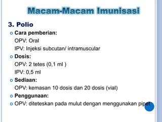 017 jadwal imunisasi nasional 2010 [dr.nuri] | PPTX