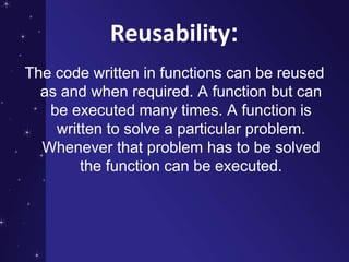 Function in C++ | PPT