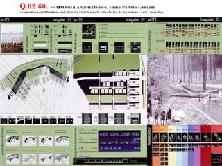 Q.02.60.  >>  un  Orden Arquitectónico, como Partido General,  voluntad espacial fundamental, formal y sintética de la articulación de los ordenes antes descritos. 
