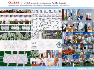 Q.02.66.  >>  un  Orden Arquitectónico, como Partido General,  voluntad espacial fundamental, formal y sintética de la articulación de los ordenes antes descritos. 