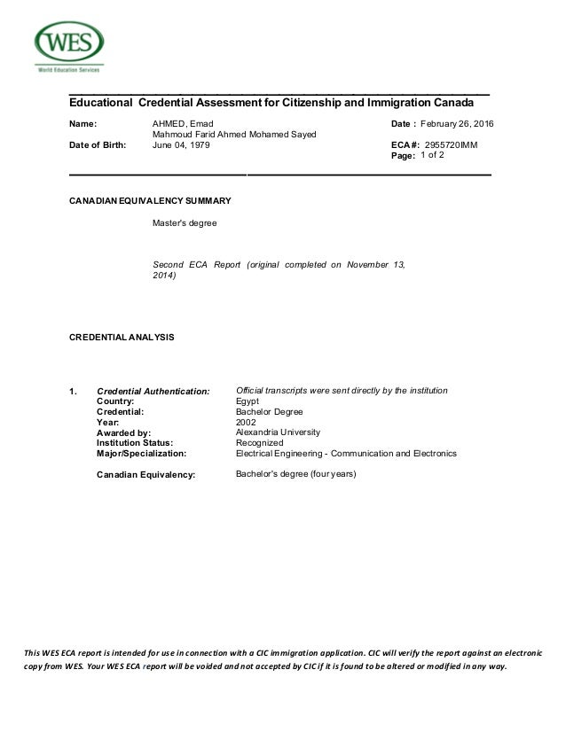 Wes Report For Both Bsc And Mba On Feb 2016