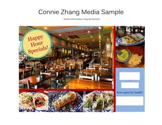 Connie Zhang Media Sample
Pacifico
Cantina
Now open for lunch!
514 8th St NW
Washington DC 20003
202-507-8143
Some information may be blurred.
 