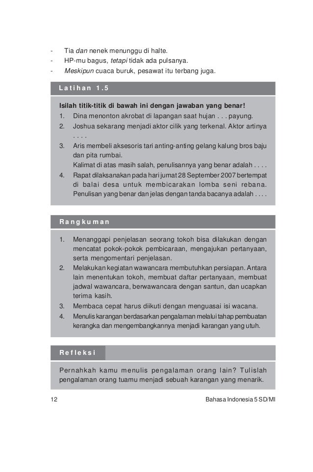 Contoh Daftar Isi Rangkuman - Contoh SR