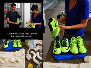Courtesy of Nike’s 2012 Olympic
Track & Field Innovation.
 