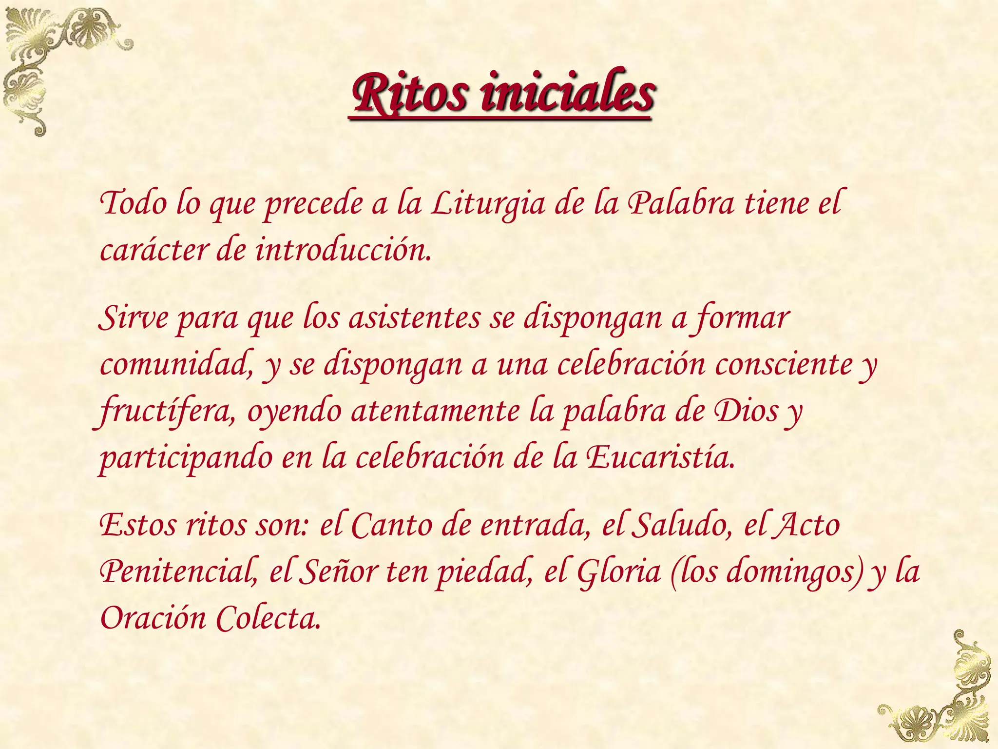 el - modo - de - celebrar - la - liturgia - de - la - misa - parte VI | PPT
