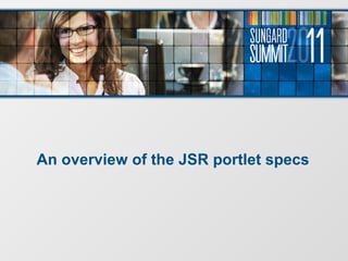 An overview of the JSR portlet specs
 