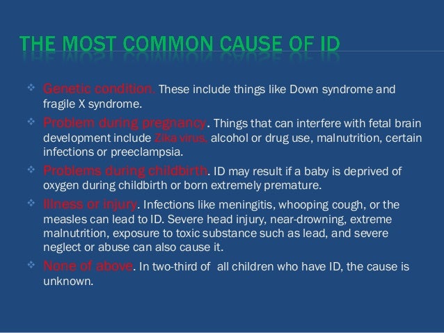 intellectual disability