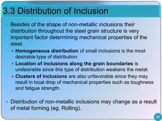 Inclusion control for clean steel | PPTX